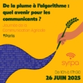 Journée de la Communication Agricole - 𝐷𝑒 𝑙𝑎 𝑝𝑙𝑢𝑚𝑒 𝑎̀ 𝑙’𝑎𝑙𝑔𝑜𝑟𝑖𝑡ℎ𝑚𝑒 : 𝑞𝑢𝑒𝑙 𝑎𝑣𝑒𝑛𝑖𝑟 𝑝𝑜𝑢𝑟 𝑙𝑒𝑠 𝑐𝑜𝑚𝑚𝑢𝑛𝑖𝑐𝑎𝑛𝑡𝑠 ?